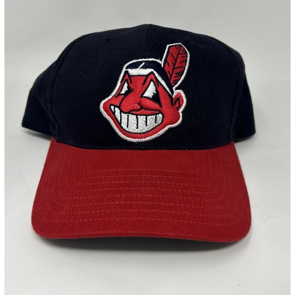 Cleveland Indians Chief Wahoo Strapback Hat Cap Cotton MLB Twins Enterprise